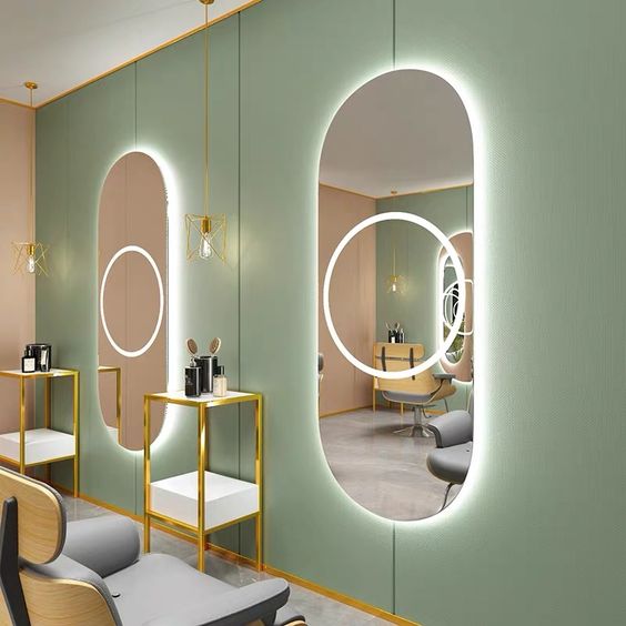 آینه دکوراتیو آرایشگاهی زنانه