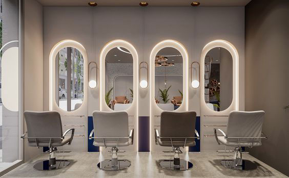 آینه سالن آرایش نورمخفی