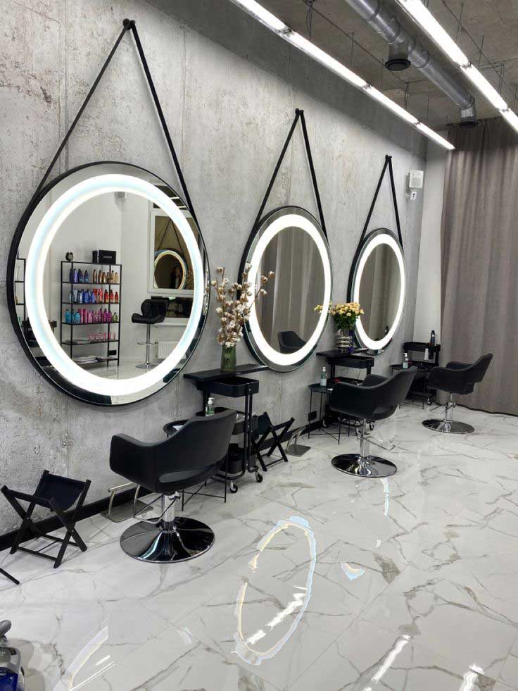 مدل آینه برای سالن زیبایی