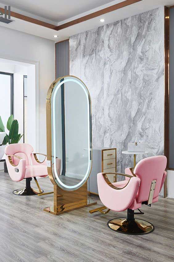 آینه مدرن سالن آرایش