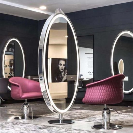 انواع آینه‌های آرایشگاه
