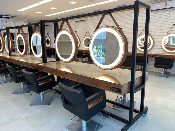 آینه کنسول آرایشگاه مردانه