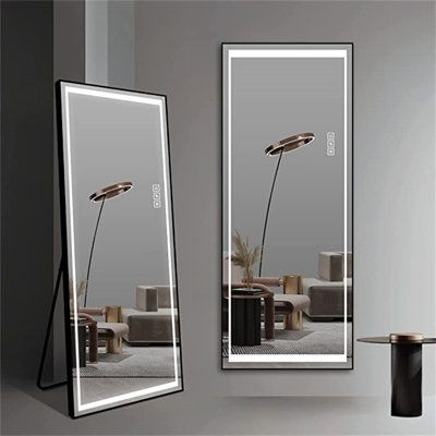 آینه قدی قاب‌دار نوری