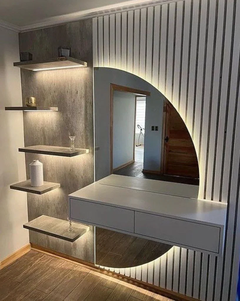 آینه قدی نیم دایره